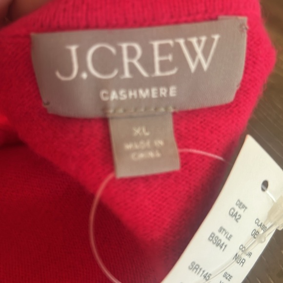 NWT J. CREW CASHMERE SZ XL V-Neck SWEATER - Picture 8 of 8